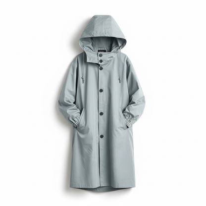Packable Rain Jacket Women's Hooded Waterproof Windbreaker Oversized Lightweight Travel Coat Outdoor Athletic Layer