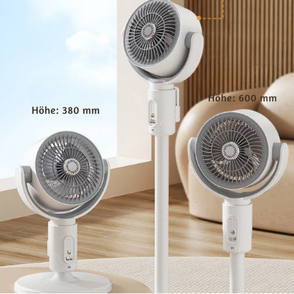 Whisper-Quiet Pedestal Fan with Remote Control – 5 Speed Settings & Adjustable Height for Office & Bedroom