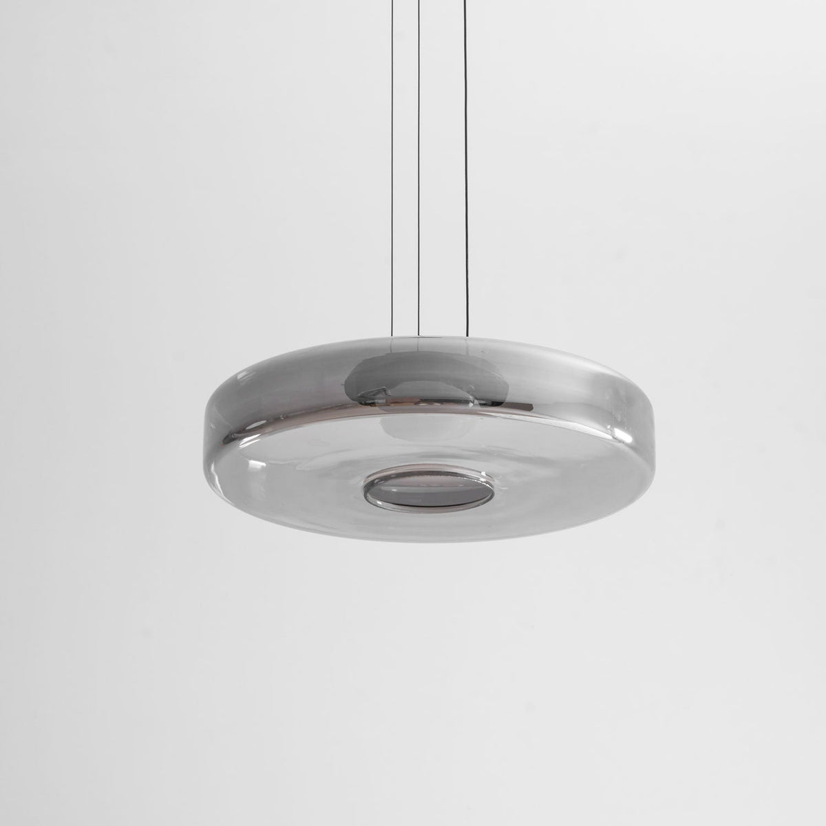 Tiered Glass Pendant Ceiling Fixture LED Multi-Level Hanging Light for Kitchen Island Dining Room Modern Layered Chandelier Adjustable Heigh