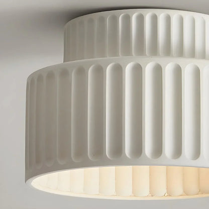 Semi Flush Mount Light Fixture 10 Inch Resin Dome for Low Ceilings Hallway Entry Foyer Bedroom Transitional Classic Home Décor
