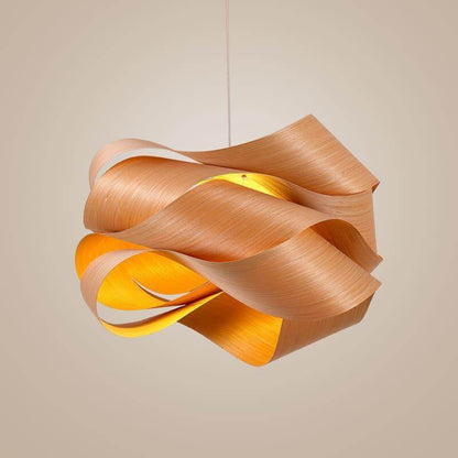 Suspension lumineuse avec abat-jour effet bois pour îlot de cuisine, salle à manger ou chambre, cordon réglable, luminaire moderne style ferme, lumière chaleureuse, culot E26