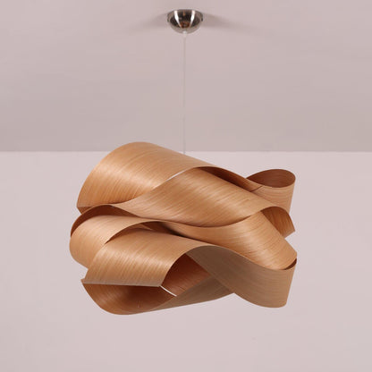 Suspension lumineuse avec abat-jour effet bois pour îlot de cuisine, salle à manger ou chambre, cordon réglable, luminaire moderne style ferme, lumière chaleureuse, culot E26