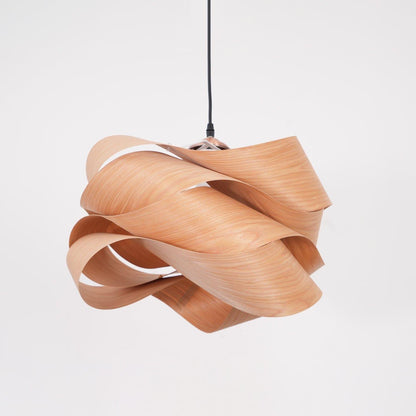 Suspension lumineuse avec abat-jour effet bois pour îlot de cuisine, salle à manger ou chambre, cordon réglable, luminaire moderne style ferme, lumière chaleureuse, culot E26