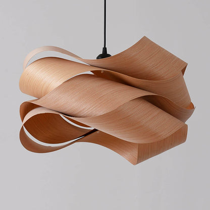 Suspension lumineuse avec abat-jour effet bois pour îlot de cuisine, salle à manger ou chambre, cordon réglable, luminaire moderne style ferme, lumière chaleureuse, culot E26
