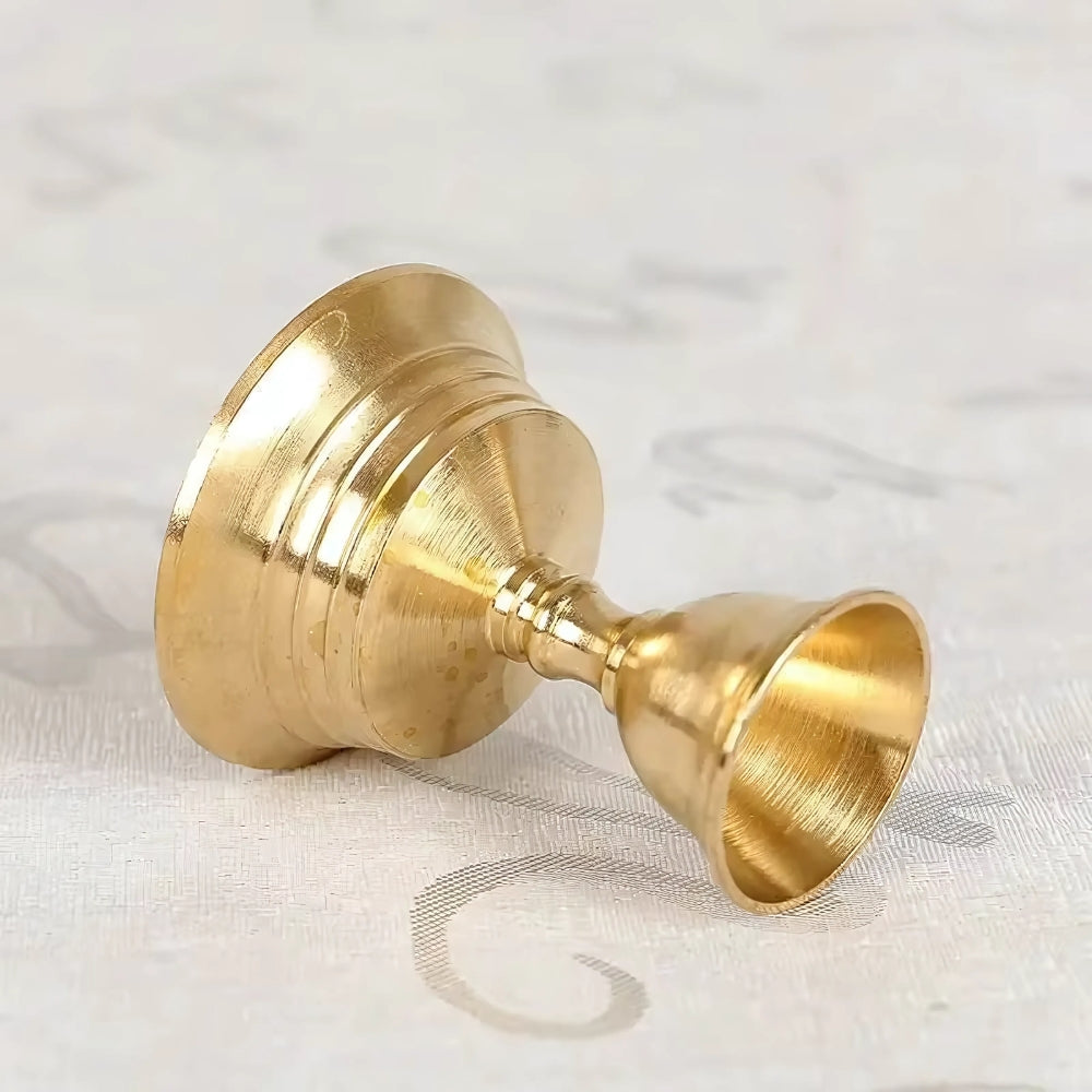 Liora Candle Holder - Vintage Copper Finish, Pedestal Base