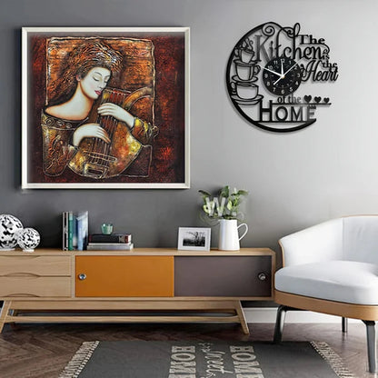 Liora Large Wall Clock - Minimalist Silent Quartz, Easy-to-Read Numerals