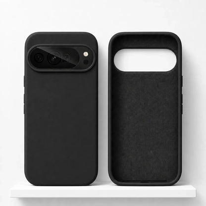 Soft-Touch Phone Case for Google Pixel – Anti-Fingerprint Silicone Cover with Raised Edges & Wireless Charging – Precise Fit for Pixel