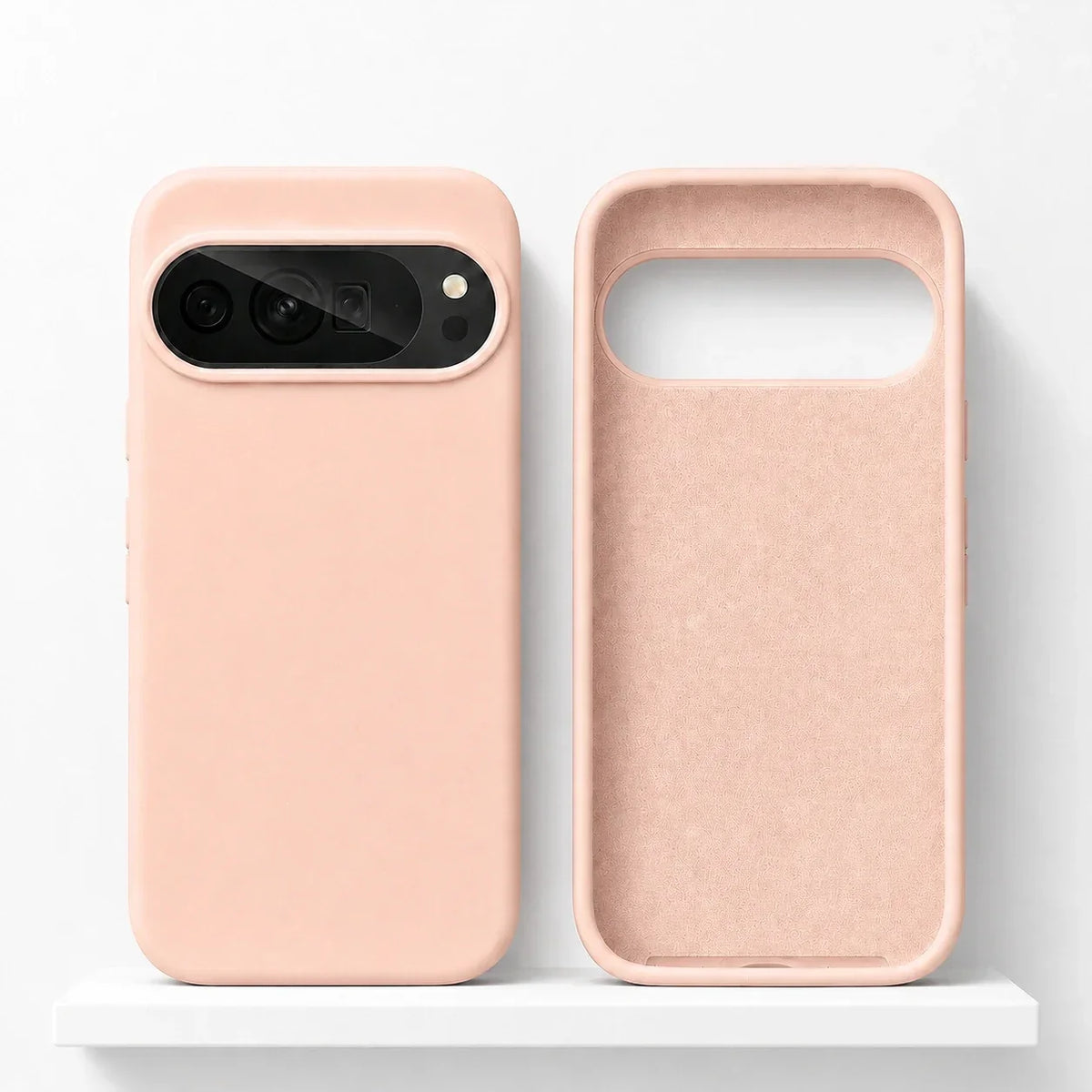 Soft-Touch Phone Case for Google Pixel – Anti-Fingerprint Silicone Cover with Raised Edges & Wireless Charging – Precise Fit for Pixel