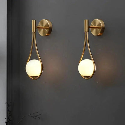 Metal Wall Sconce Light with Minimalist Linear Design for Bedroom, Living Room & Hallway – Modern Scandinavian Style Fixture in Black, Gold