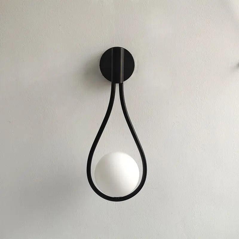 Metal Wall Sconce Light with Minimalist Linear Design for Bedroom, Living Room & Hallway – Modern Scandinavian Style Fixture in Black, Gold