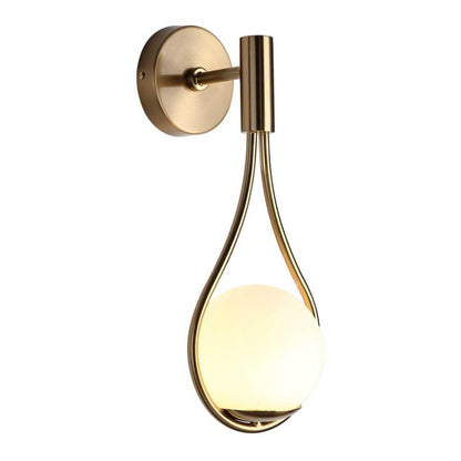 Metal Wall Sconce Light with Minimalist Linear Design for Bedroom, Living Room & Hallway – Modern Scandinavian Style Fixture in Black, Gold