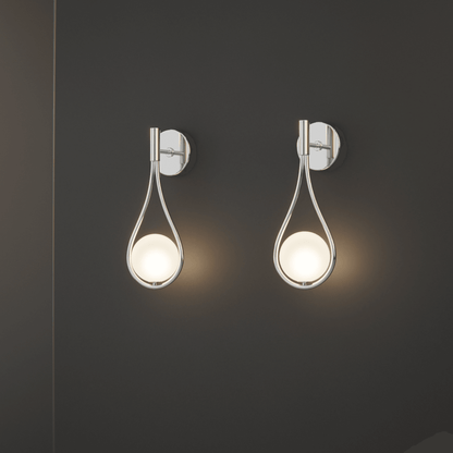 Metal Wall Sconce Light with Minimalist Linear Design for Bedroom, Living Room & Hallway – Modern Scandinavian Style Fixture in Black, Gold