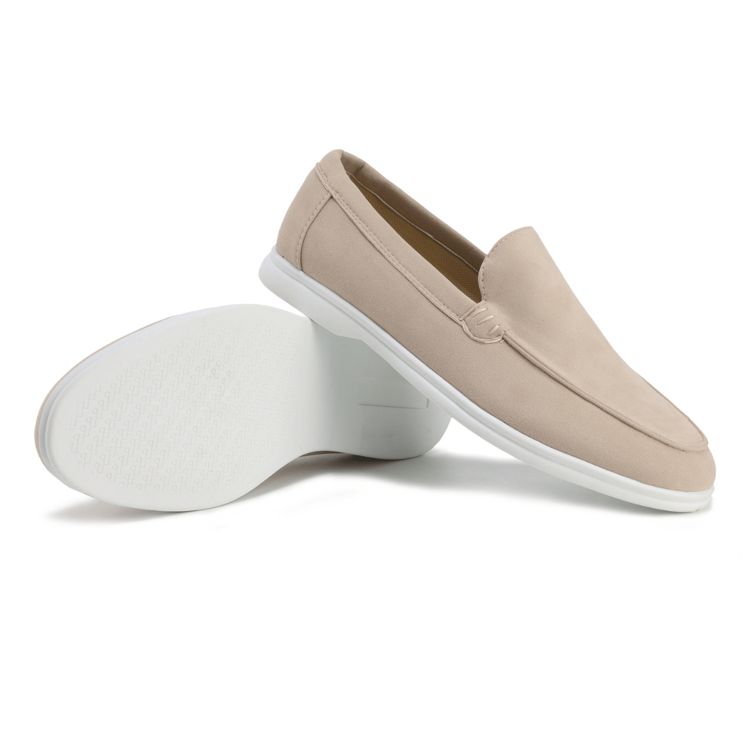 Men's Leather Slip-On Dress Loafers – Business Casual Comfort Shoes for Work, Office & Everyday Wear | Classic Flat Oxford Style