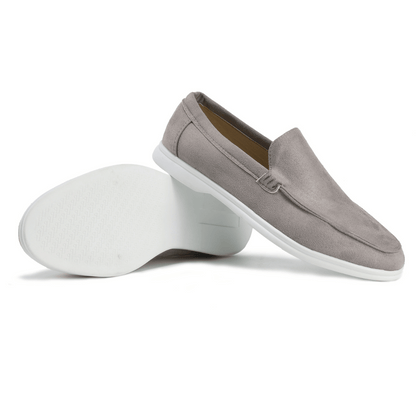 Men's Leather Slip-On Dress Loafers – Business Casual Comfort Shoes for Work, Office & Everyday Wear | Classic Flat Oxford Style