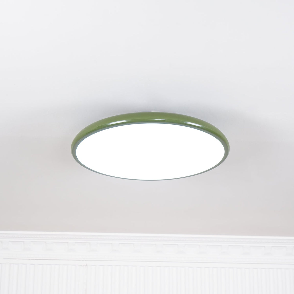 Swivel LED Flush Mount Ceiling Light 12 Inch Round Indoor Lamp Adjustable Directional Lighting for Bedroom Living Room Kitchen Dining Room T