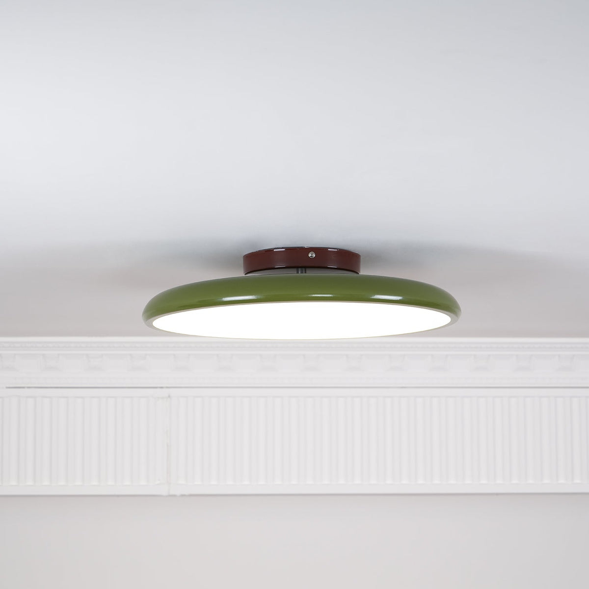 Adjustable Flush Mount LED Ceiling Light with Remote Dimmer for Bedroom Living Room Dining Room | Modern Round Acrylic Fixture Hardwired
