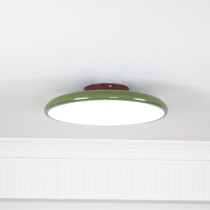 Swivel LED Flush Mount Ceiling Light 12 Inch Round Indoor Lamp Adjustable Directional Lighting for Bedroom Living Room Kitchen Dining Room T