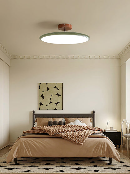 Swivel LED Flush Mount Ceiling Light 12 Inch Round Indoor Lamp Adjustable Directional Lighting for Bedroom Living Room Kitchen Dining Room T