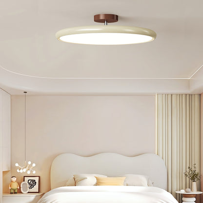 Swivel LED Flush Mount Ceiling Light 12 Inch Round Indoor Lamp Adjustable Directional Lighting for Bedroom Living Room Kitchen Dining Room T