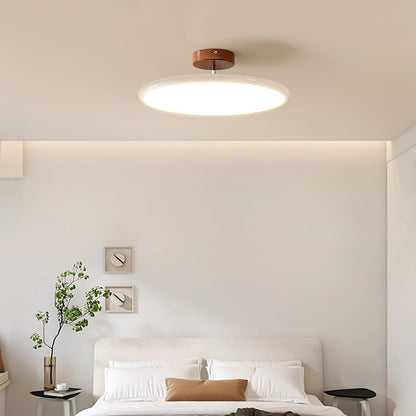 Swivel LED Flush Mount Ceiling Light 12 Inch Round Indoor Lamp Adjustable Directional Lighting for Bedroom Living Room Kitchen Dining Room T