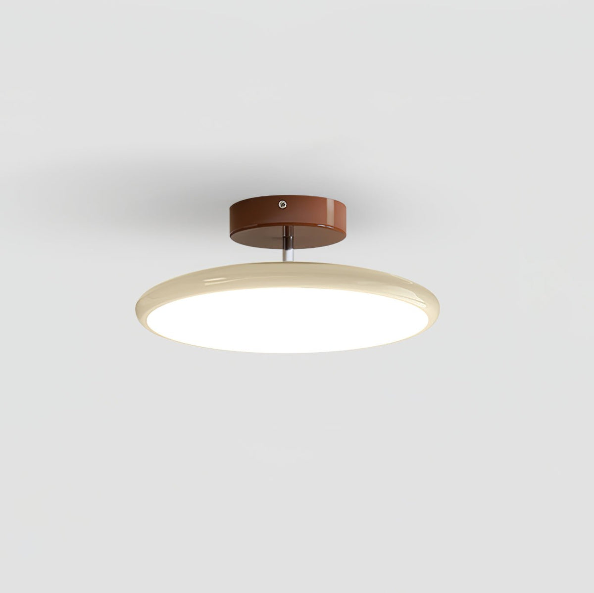 Swivel LED Flush Mount Ceiling Light 12 Inch Round Indoor Lamp Adjustable Directional Lighting for Bedroom Living Room Kitchen Dining Room T