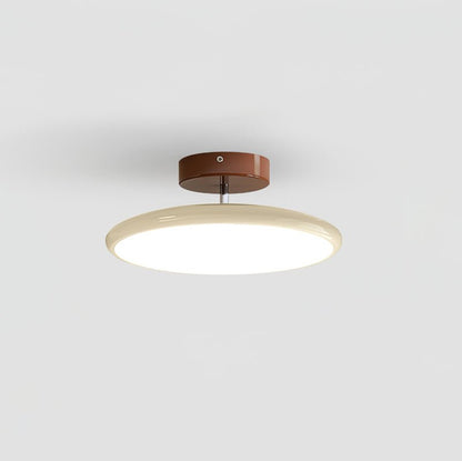 Adjustable Flush Mount LED Ceiling Light with Remote Dimmer for Bedroom Living Room Dining Room | Modern Round Acrylic Fixture Hardwired