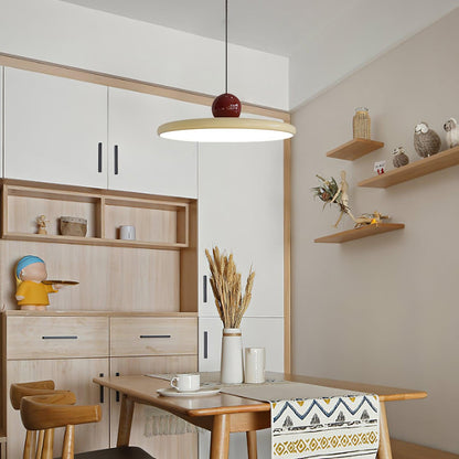 Round Flush Mount LED Ceiling Light Fixture with Adjustable Color Temperature for Kitchen Island Dining Room Bedroom Living Room Modern Indo