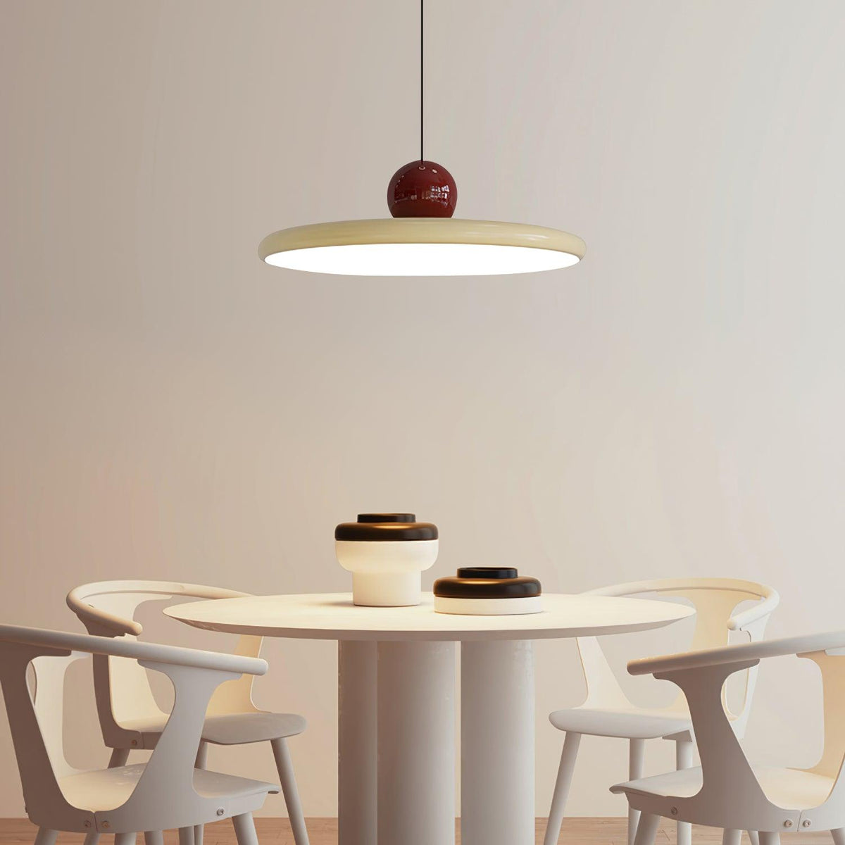 Round Flush Mount LED Ceiling Light Fixture with Adjustable Color Temperature for Kitchen Island Dining Room Bedroom Living Room Modern Indo