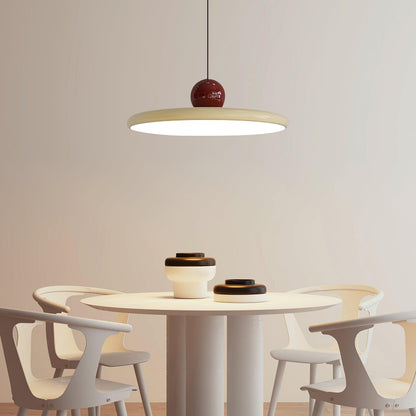 Round Flush Mount LED Ceiling Light Fixture with Adjustable Color Temperature for Kitchen Island Dining Room Bedroom Living Room Modern Indo