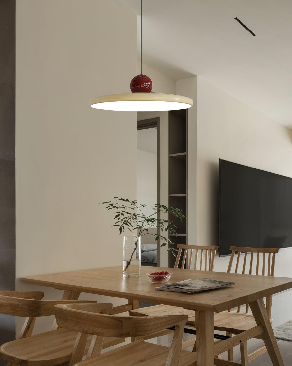 Round Flush Mount LED Ceiling Light Fixture with Adjustable Color Temperature for Kitchen Island Dining Room Bedroom Living Room Modern Indo