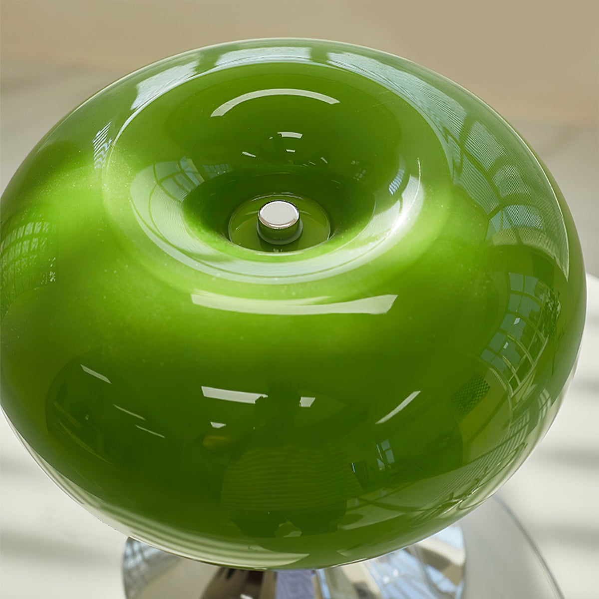 LED Desk Lamp 11 Inch Metal Glass Construction Modern Accent Light for Bedroom Office Nightstand Chrome White Green Cream Indoor
