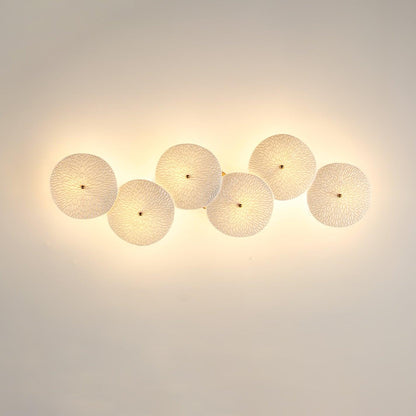Sculpted Petal Sconce Gold White LED Art Deco Fixture Hallway Living Room Meditation Bedroom Accent 19.7 in Wall Mount Indoor Lighting