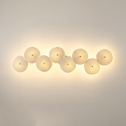Ceramic Petal Wall Sconce Sculptural Multi-Light Fixture Hardwire Installation for Bedroom Living Room Hallway Modern Artistic Decor