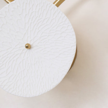 Ceramic Petal Wall Sconce Sculptural Multi-Light Fixture Hardwire Installation for Bedroom Living Room Hallway Modern Artistic Decor