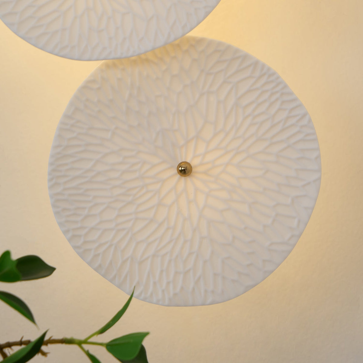 Sculpted Petal Sconce Gold White LED Art Deco Fixture Hallway Living Room Meditation Bedroom Accent 19.7 in Wall Mount Indoor Lighting