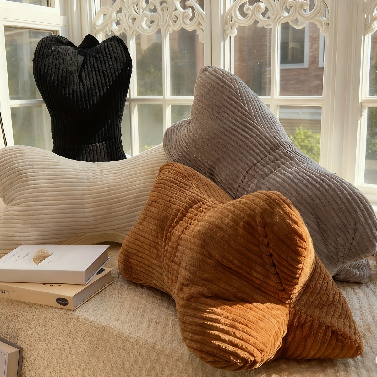 Lounge Bolster Cushion | Structured Back Support for Enhanced Comfort | Soft Polyester for Relaxation