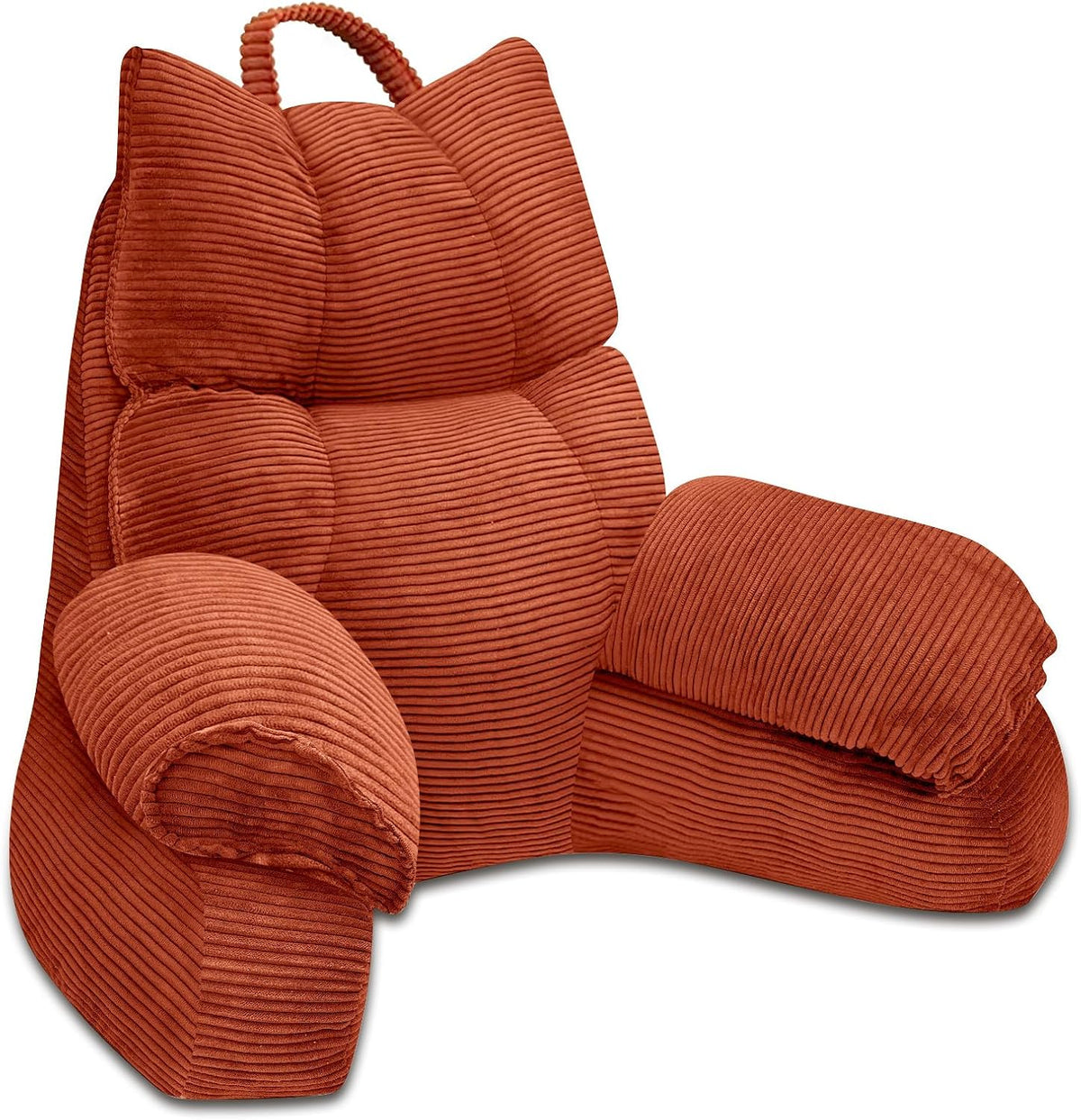 Coussin de lecture avec accoudoirs en mousse à mémoire de forme, support dorsal pour lit, fauteuil de jeu, coussin de repos, dossier pour adulte, position assise, chambre d'étudiant