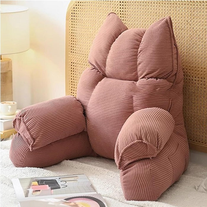 Lounge Comfort | Bed Pillow with Arm Support & Memory Foam | Ideal for Reading and Gaming