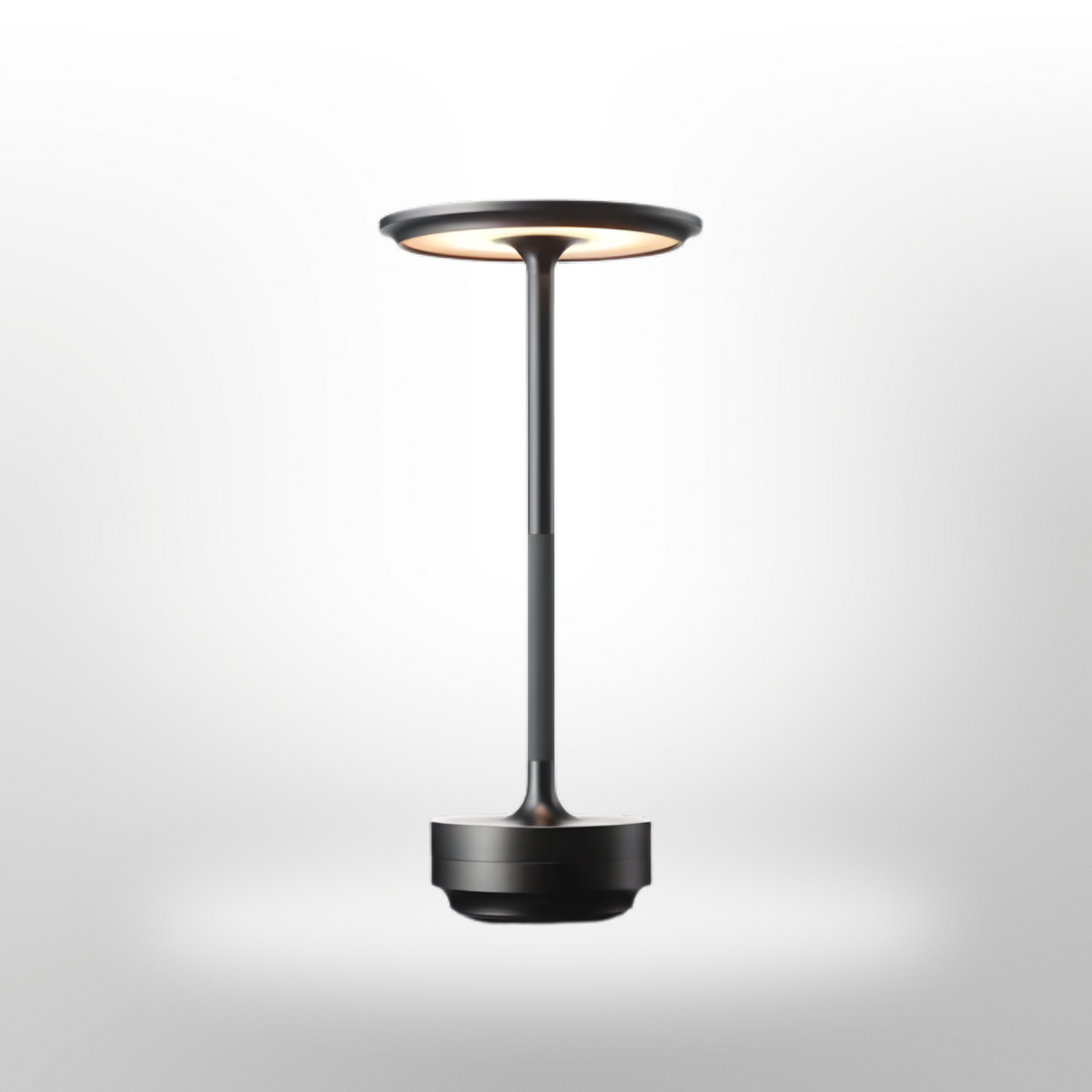 Cordless Touch-Dimming Metal Bedside Lamp – 3 Brightness Settings, USB Rechargeable Portable LED Light for Nightstand, Office Desk, Living R