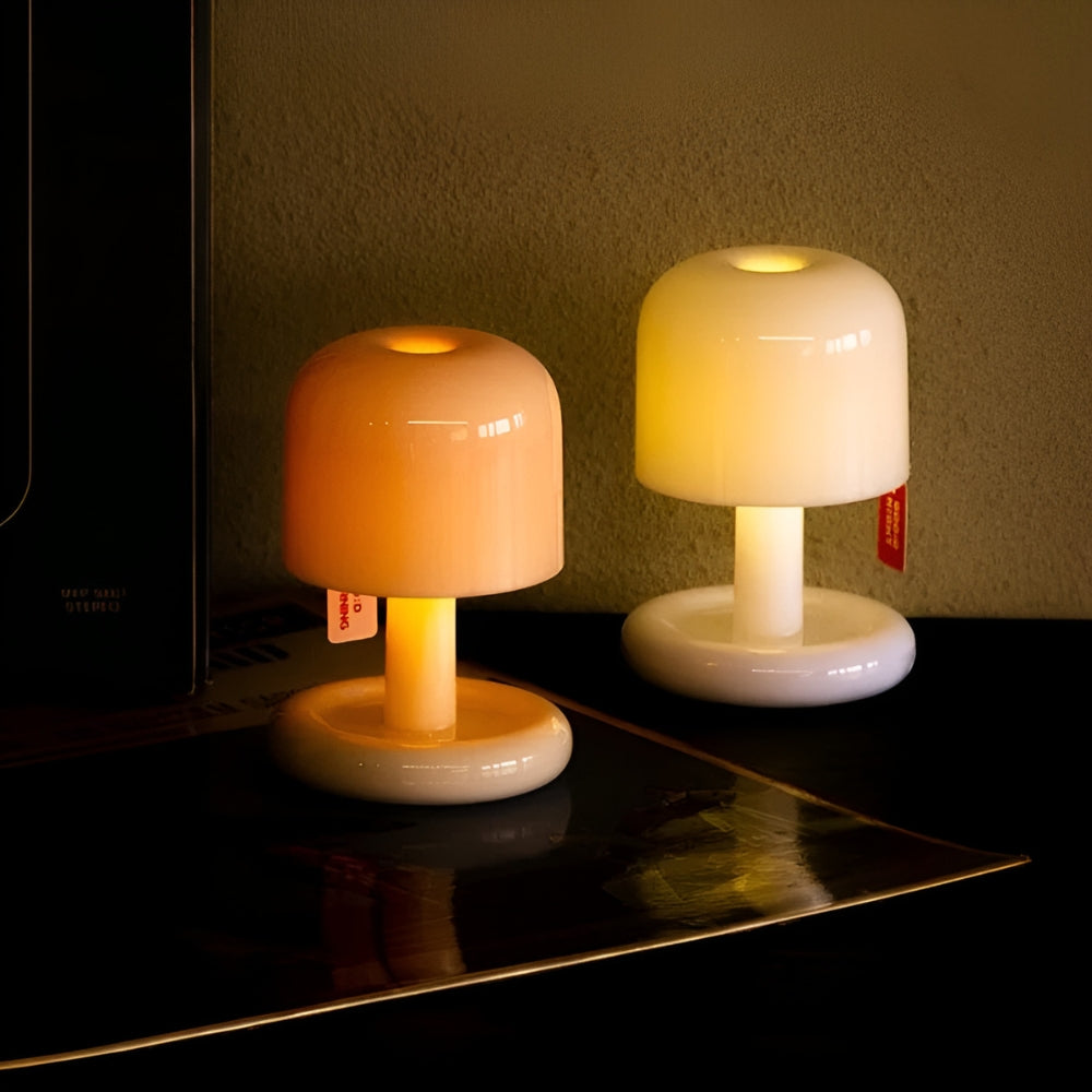 Lumia Mushroom Night Light - Portable PC Lamp, Soft Glow
