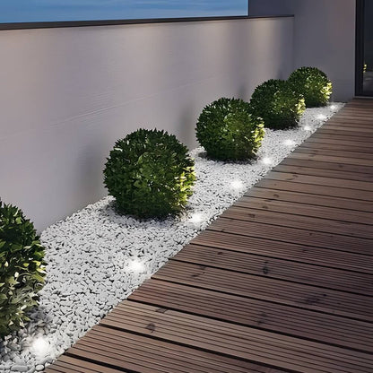 Luminara | Solar-Powered Recessed Garden Lights with Automatic Illumination | Durable Design for Outdoor Safety