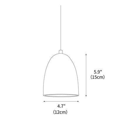 Stone Hanging Lamp with Natural Beige Shade – Compact Overhead Fixture for Countertops and Tables – Adjustable 59-Inch Cord – E26 Medium Bas