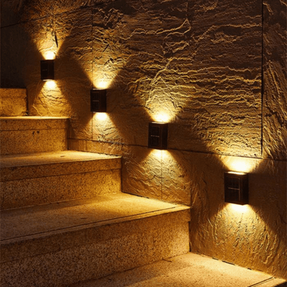 Lumos Solar Lights - Wireless ABS Plastic Outdoor Light Fixtures, Weatherproof