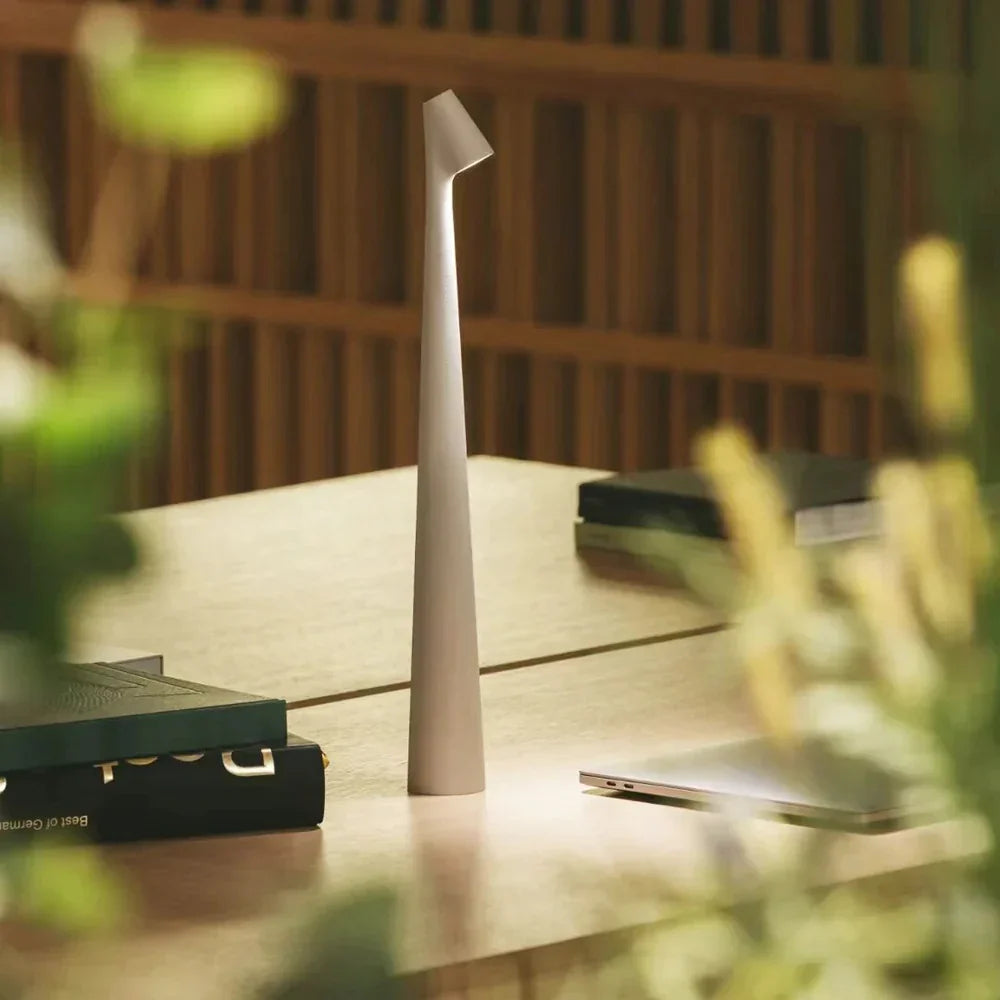 LunaLite | Wireless Table Lamp with Rechargeable Battery | Modern Design for Cozy Ambiance