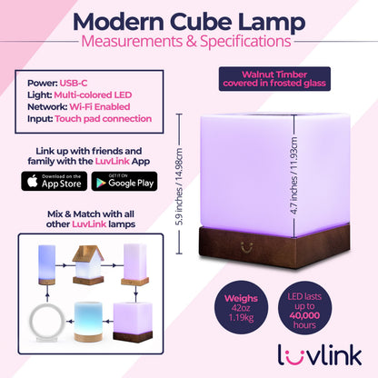 LuvLink | Friendship Lamp with Stylish Design & Instant Connection | Perfect Long Distance Gift