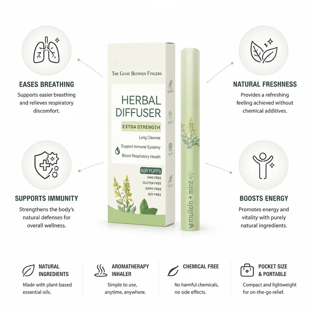 Inhalateur d'aromathérapie aide respiratoire huiles essentielles naturelles