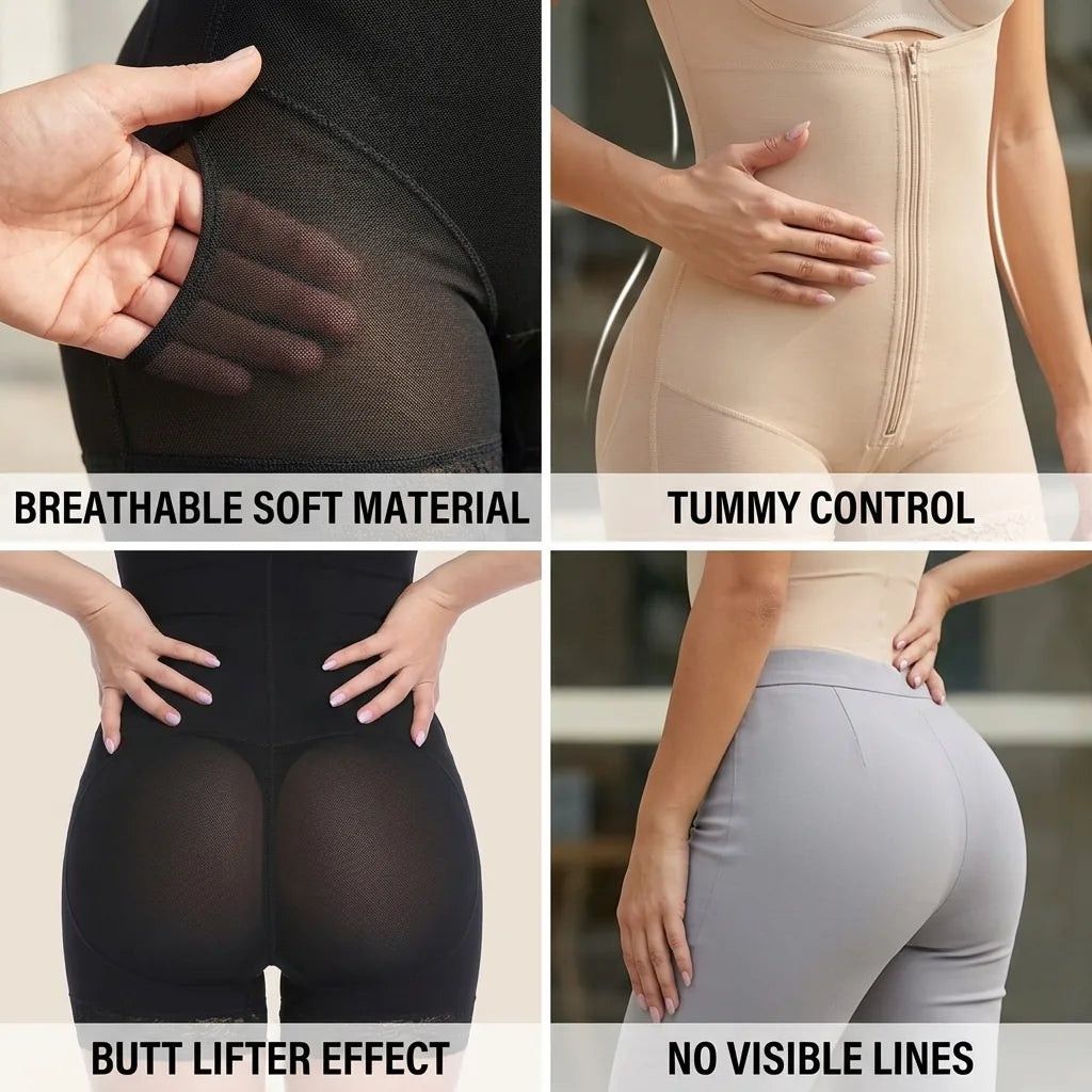 Body sculptant gainant, effet galbe-fesses et ventre plat