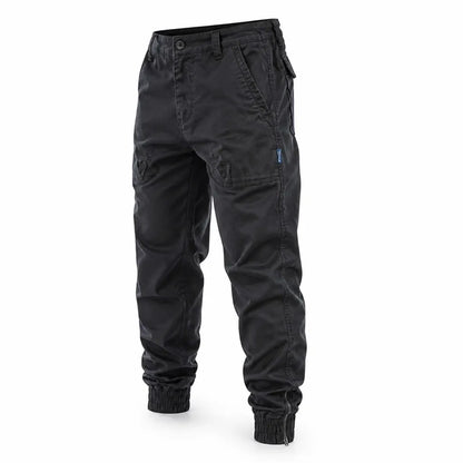 Pantalon cargo multipoches avec poignets zippés