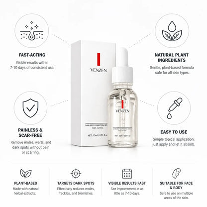 Sérum correcteur de taches brunes à action rapide d'origine végétale