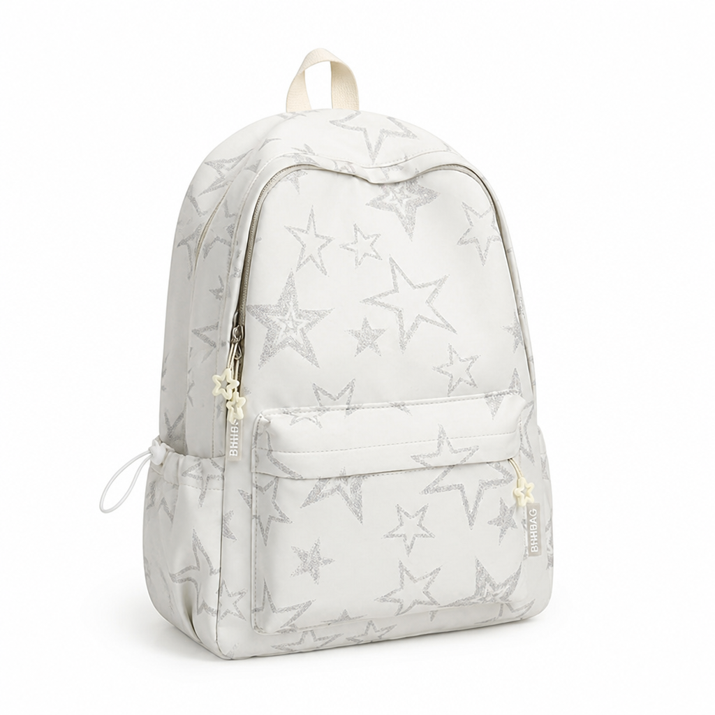 Durable Star-Patterned School Backpack